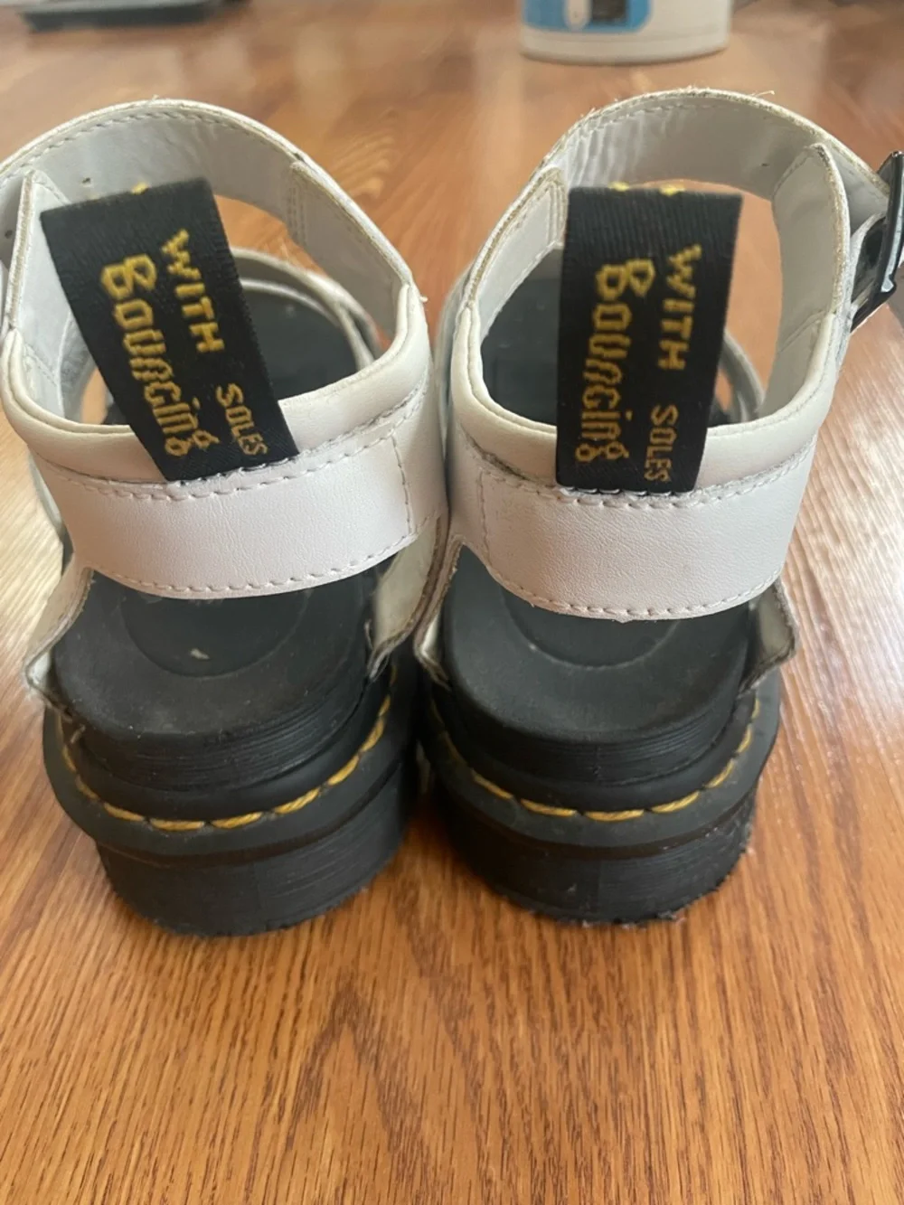 Dr. Martens White Strap Platform Sandals | Chunky Sole | Women’s